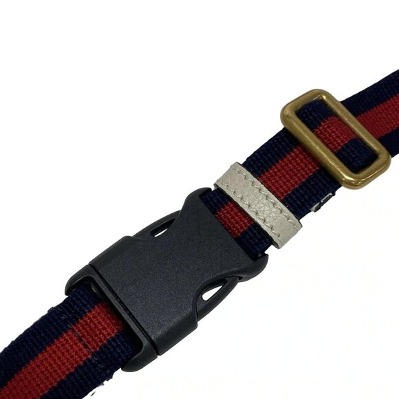 Auth GUCCI Print Small Belt Bag 527792 White Leather Bum Bag - Picture 8 of 16